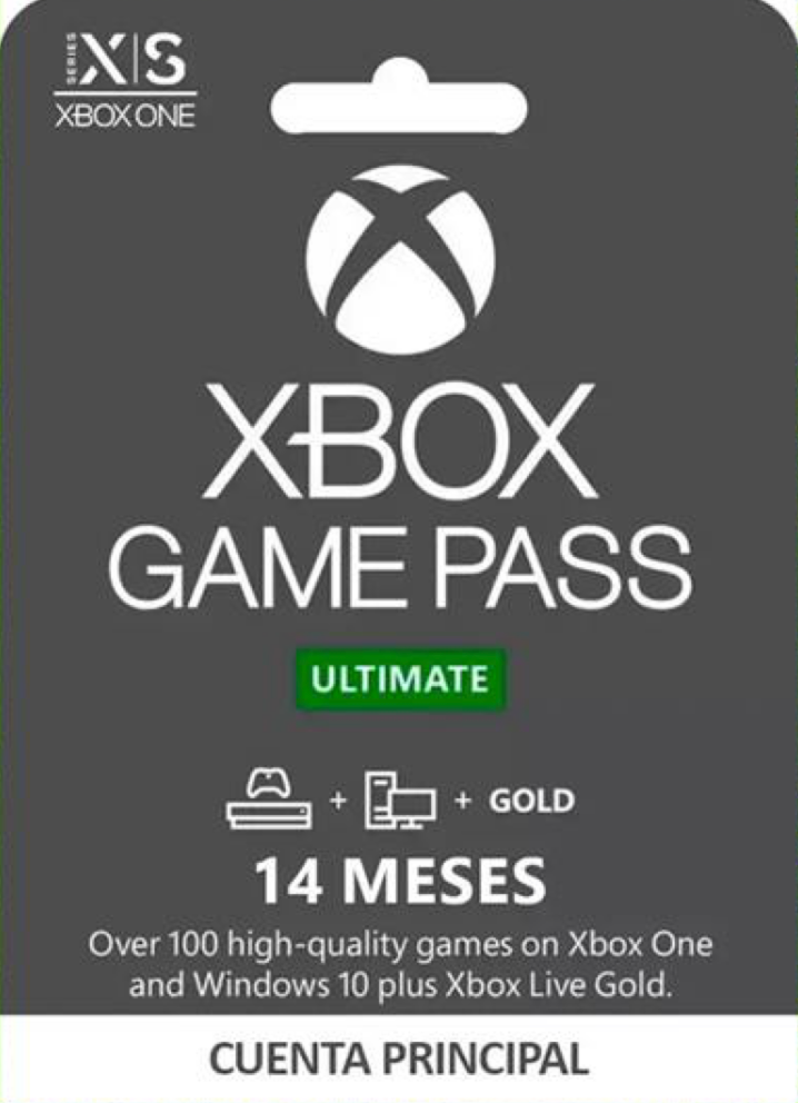 XBOX ULTIMATE GAME PASS 14 MESES XBOX ONE/ SERIE X & S o PC